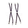 Adjustable Nylon Cord Slider Bracelet Making MAK-F026-A11-P-1