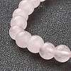 Natural Rose Quartz Beaded Stretch Bracelets BJEW-D446-B-11-3