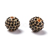 Alloy Rhinestone Beads RB-A034-10mm-A02G-1