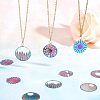 24Pcs 6 Style Ion Plating(IP) 201 Stainless Steel Filigree Pendants STAS-UN0033-12-3