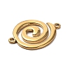 304 Stainless Steel Spiral Connector Charms STAS-P395-06G-2