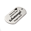 Anti-Tarnish 201 Stainless Steel Pendants STAS-R002-02P-11-2