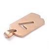 Ion Plating(IP) 304 Stainless Steel Pendants STAS-O127-C07-3