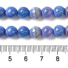 Dyed & Heated Natural Fire Crackle Agate Beads Strands G-P539-B01-03-5