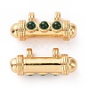 Brass Micro Pave Cubic Zirconia Pendants FIND-A012-01G-D-2