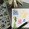 Flower PVC Stamps DIY-WH0582-0038-6