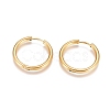 Ion Plating(IP) 304 Stainless Steel Huggie Hoop Earrings EJEW-G272-01-18mm-G-1