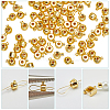 Beebeecraft 100Pcs 2 Styles Brass Crimp Beads KK-BBC0014-28G-6