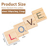 Random Mixed Capital Letters or Unfinished Blank Wooden Scrabble Tiles DIY-WH0162-89-2