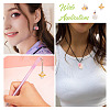 16Pcs 8 Styles Flocking Resin Pendants RESI-TA0004-16-8