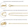 Brass Cable Chains Necklace Making MAK-PH0004-15-4