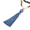 Gemstone Mala Beads Necklace NJEW-JN03814-4