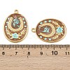 304 Stainless Steel Enamel Pendants STAS-C158-04G-03-3