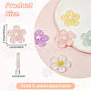 40pcs Sakura Series Opaque Resin Cabochons CRES-SP0001-17-2