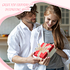 2 Rolls 2 Styles Valentine's Day Hot Stamping Polka Dot & Word Organza Ribbons SRIB-FG0001-17-6