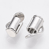 Brass Slide On End Clasp Tubes X-KK-Q747-11A-P-2