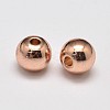 Rack Plating Brass Round Spacer Beads KK-I601-3mm-RG-RS-1