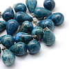 Teardrop Natural Agate Pendants G-Q435-08-1