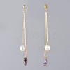 Long Chain Earrings EJEW-JE03691-02-2