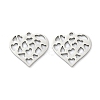 201 Stainless Steel Pendants STAS-F337-03P-1