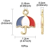 Alloy Enamel Pendants ENAM-YW0002-23-4