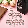 24Pcs 12 Styles Skull Alloy Shoes Charms HJEW-CJ00043-6