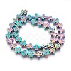 Electroplated Non-magnetic Synthetic Hematite Beads Strands G-P392-F03-1