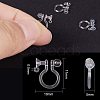Plastic Clip-on Earring Settings KY-PH0007-09-2