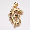304 Stainless Steel Big Pendants STAS-K171-21G-1