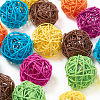 Wicker Rattan Balls AJEW-GF0001-10-6