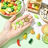 9Pcs 9 Styles Opaque Resin Cabochons RESI-CJC0012-44-4
