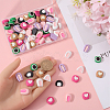 48 Pairs 8 Styles Cute Opaque Resin Cabochons RESI-SC0003-08-3
