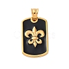304 Stainless Steel Enamel Pendants STAS-U043-06B-G-1