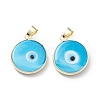 Handmade Evil Eye Lampwork Pendants LAMP-F031-02G-05-1