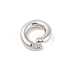 Brass Locking Jump Rings KK-S369-01P-01-2
