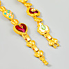 Alloy Enamel Link Necklaces FS-WGF424C-01-4