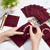 Velvet Jewelry Flap Pouches ABAG-WH0038-43A-3