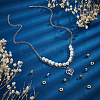 16Pcs 2 Colors Brass Micro Pave Clear Cubic Zirconia European Beads OPDL-UN0001-08-2