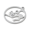 304 Stainless Steel Pendants STAS-I327-02P-06-2