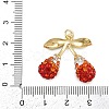 Brass Enamel Pendants KK-C114-28A-G-3