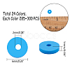 Handmade Polymer Clay Beads CLAY-PH0001-13-6mm-6