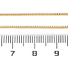 Brass Venetian Chain X-NJEW-E151-04G-3