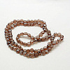 Electroplate Glass Beads EGLA-D028-06-2