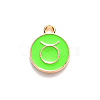 Alloy Enamel Pendants X-ENAM-S124-01A-06C-2