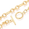 Unisex PVD Vacuum Plating 304 Stainless Steel Figaro Chain Necklaces X-NJEW-H215-03G-2