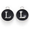 Platinum Plated Alloy Charms LS-ENAM-S118-02L-P-1
