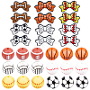 12 Styles Silicone Beads SIL-PA0001-06-1