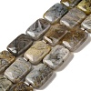 Natural Bamboo Leaf Agate Beads Strands G-NH0014-E01-01-1