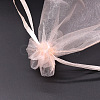 Rectangle Organza Drawstring Bags CON-PW0001-054A-2