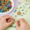 270Pcs 9 Colors Imitation Cracked Jade Glass Beads Sets GLAA-AR0001-37-3